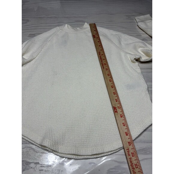 Madewell Waffle-Knit Long-Sleeve Crewneck Tee NWT Size XXS - Picture 7 of 8